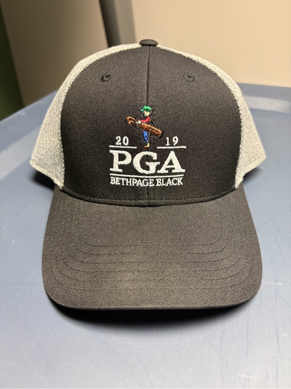 PGA Bethpage Black 2019 Black & Gray Trucker Hat